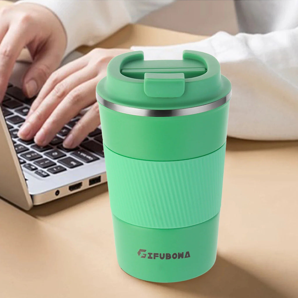 Mug de Voyage Isotherme en Acier Inoxydable (380ml)