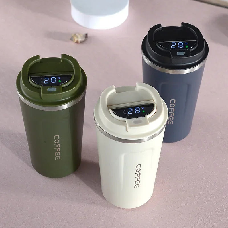 Mug Thermique Inox avec Affichage Température – Tasse Isotherme Café & Thé