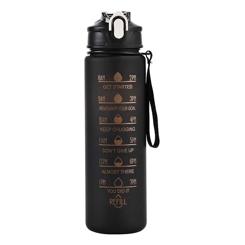 Gourde de Sport de Motivation avec Marqueur de Temps – Sans BPA / 750ml - 800ml