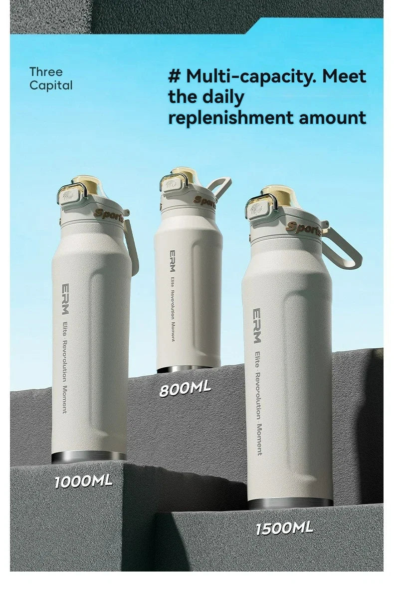 Tasse isolée de 700ml en acier inoxydable, bouteille d'eau pour Sports de plein air, tasse thermique pour le bureau et la maison, garde le froid et la chaleur, flacon sous vide