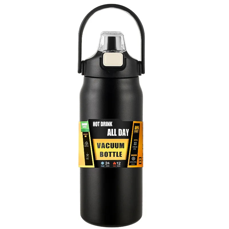 Thermos Acier Inoxydable avec Paille - 24h Chaud/Froid