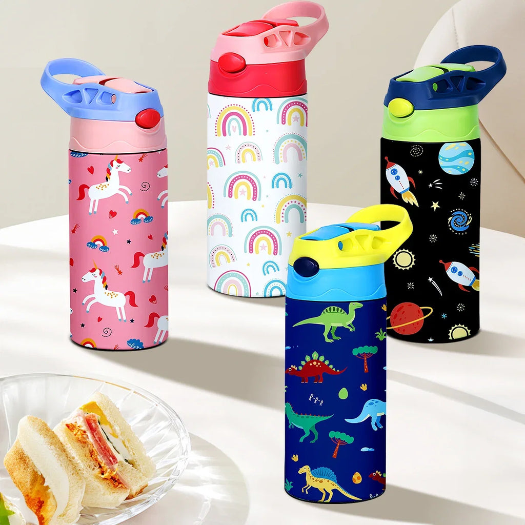 Mug Thermique Kawaii 350ml en Inox – Tasse Isotherme Mignonne avec Motif