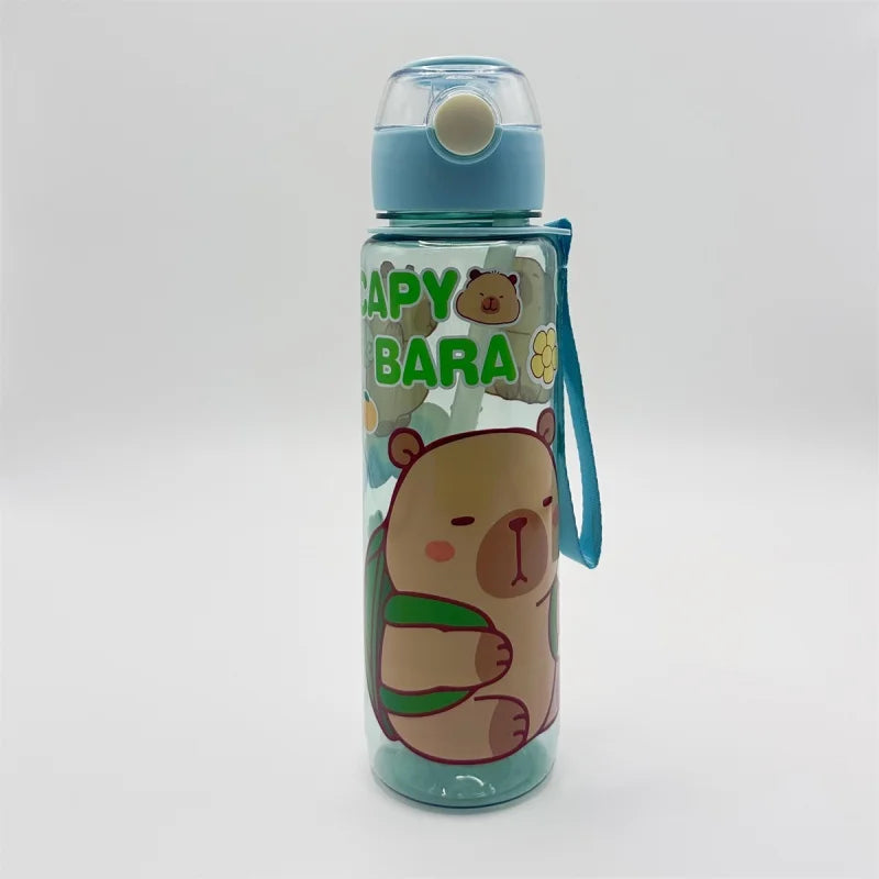 Gourde Design "Dessin Animé" avec Paille et Corde (700ml)