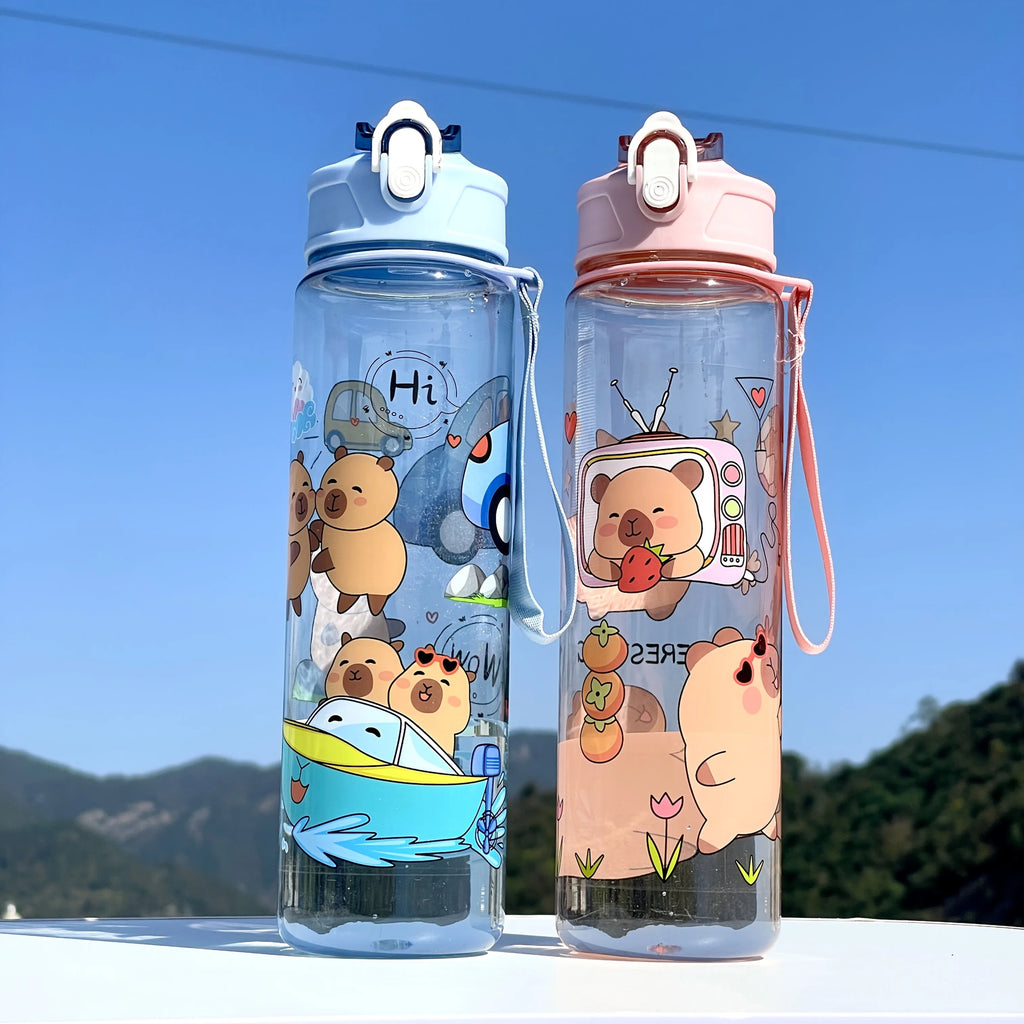 Grande Gourde Enfant Anti-Fuite Style Dessin Animé – Sans Plomb / 800ml