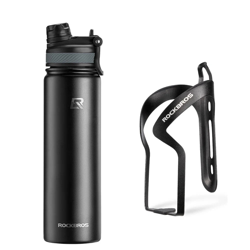 Gourde de Sport Isotherme ROCKBROS – Inox 304 / Haute Performance 24H Froid