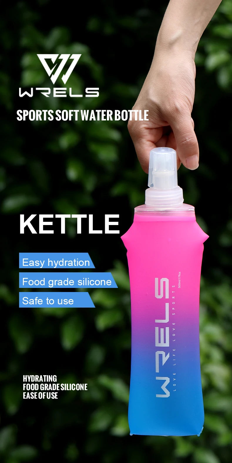 Gourde Souple Pliable en TPU (250ml / 500ml)