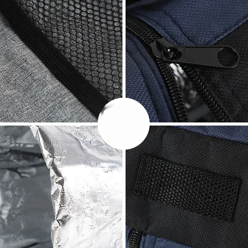 Sac Isotherme Grand Format 2L en Tissu Oxford – Pochette Gourde de Camping