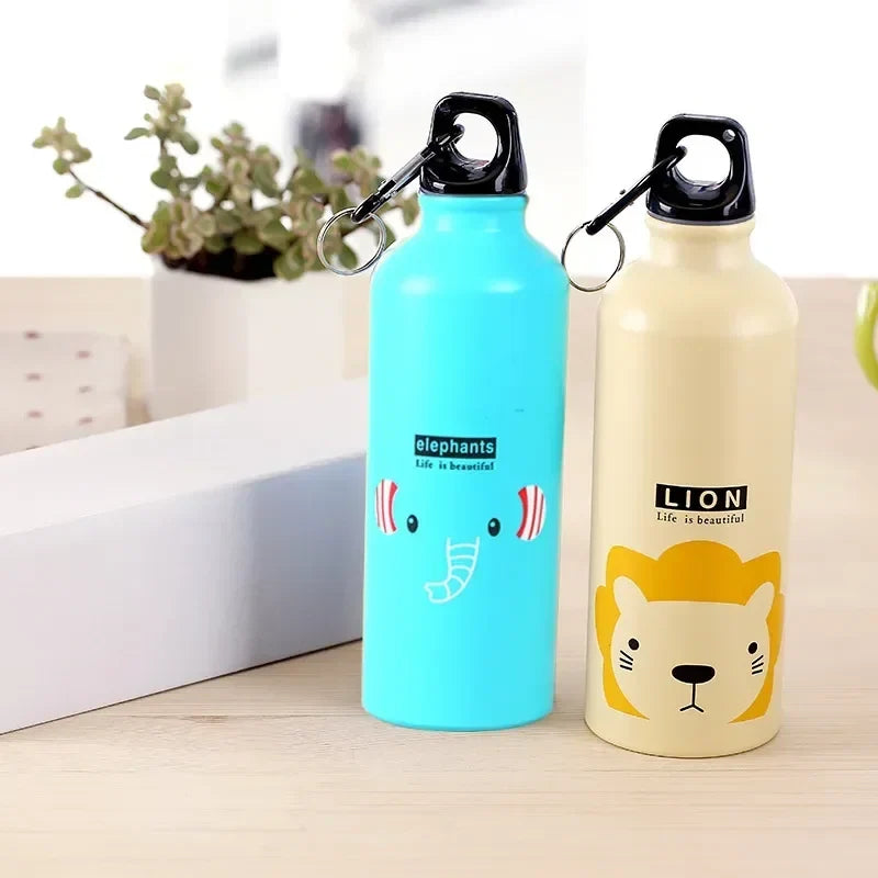 Gourde de Sport Isotherme Enfant – Motifs Animaux Rigolos (500ml)