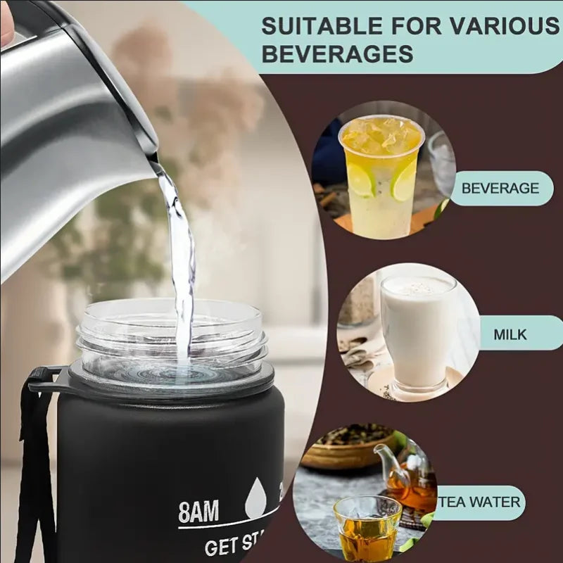 Gourde de Sport de Motivation avec Marqueur de Temps – Sans BPA / 750ml - 800ml