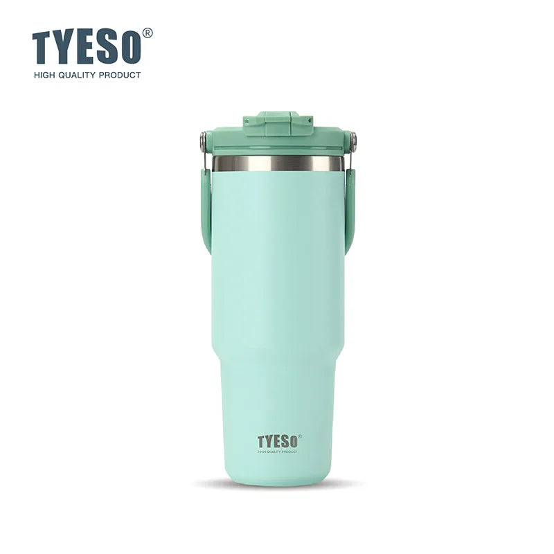 TYESO Thermos Tasse à Café avec Anse (600ml / 900ml / 1200ml)