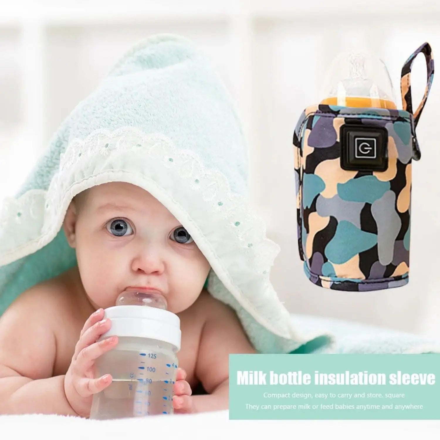 Chauffe-Biberon Portable USB et Sac Isotherme – Idéal Sorties et Voyages