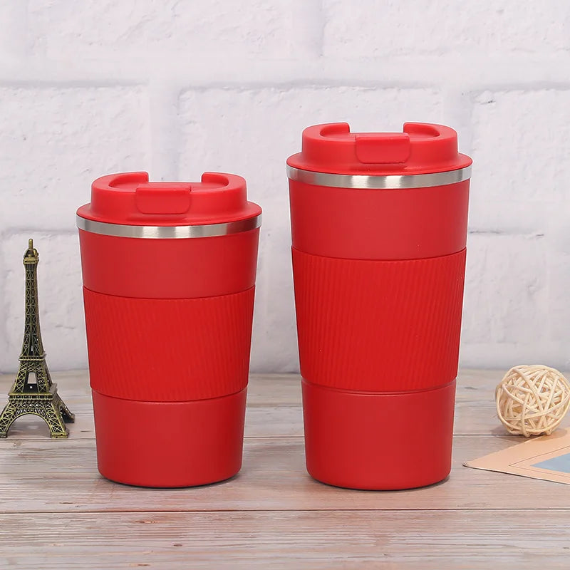 Tasse à café en acier inoxydable de 380ml 510ml, tasse thermique Garrafa Termica café Copo Termico Caneca, bouteille isolée antidérapante pour voiture de voyage