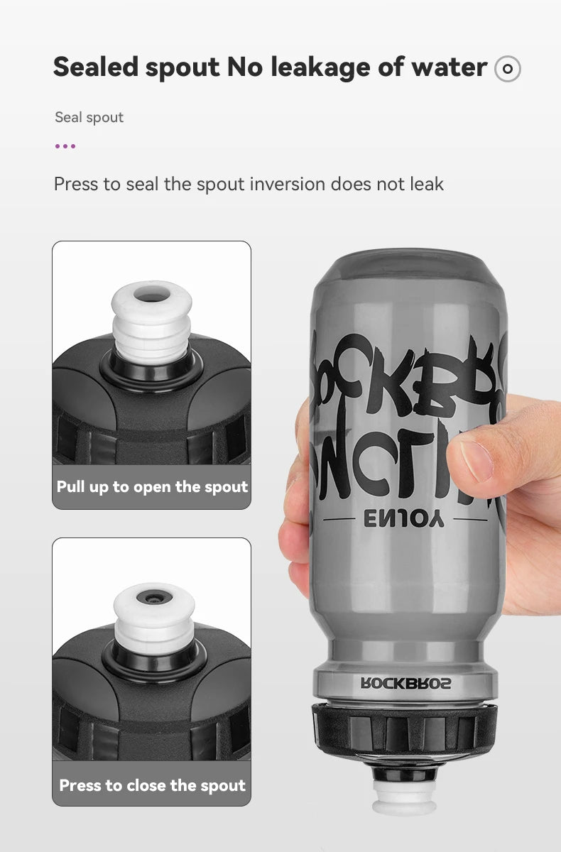 ROCKBROS Gourde Cycliste Ultra-Légère en Silicone (600ml)