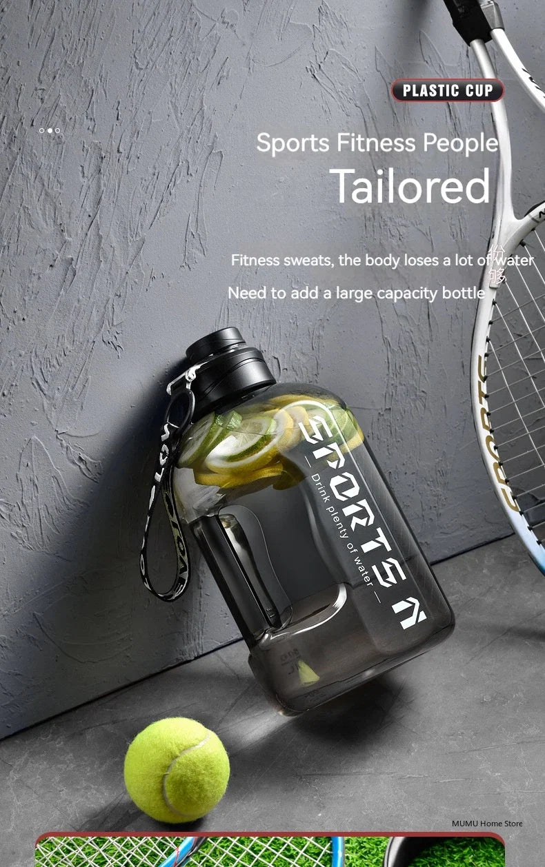 1.7L/2.7L/4L/5L bouteille d'eau de sport salle de sport cyclisme tasse Portable grande capacité bouteille d'eau pour Fitness Camping hommes eau Kellte