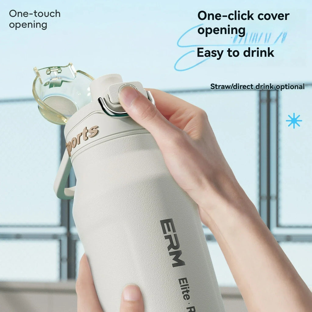 Tasse isolée de 700ml en acier inoxydable, bouteille d'eau pour Sports de plein air, tasse thermique pour le bureau et la maison, garde le froid et la chaleur, flacon sous vide