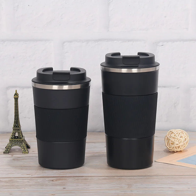 Tasse à café en acier inoxydable de 380ml 510ml, tasse thermique Garrafa Termica café Copo Termico Caneca, bouteille isolée antidérapante pour voiture de voyage