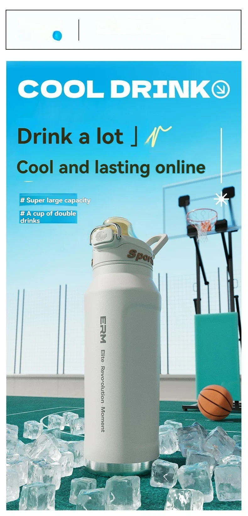 Tasse isolée de 700ml en acier inoxydable, bouteille d'eau pour Sports de plein air, tasse thermique pour le bureau et la maison, garde le froid et la chaleur, flacon sous vide