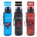 Bouteille d'eau sport Superman 650 ml pour femmes et hommes, gourde motivante anti-fuite, portable et réutilisable, pour activités de plein air, voyage, gym, cadeau, 1 pièce