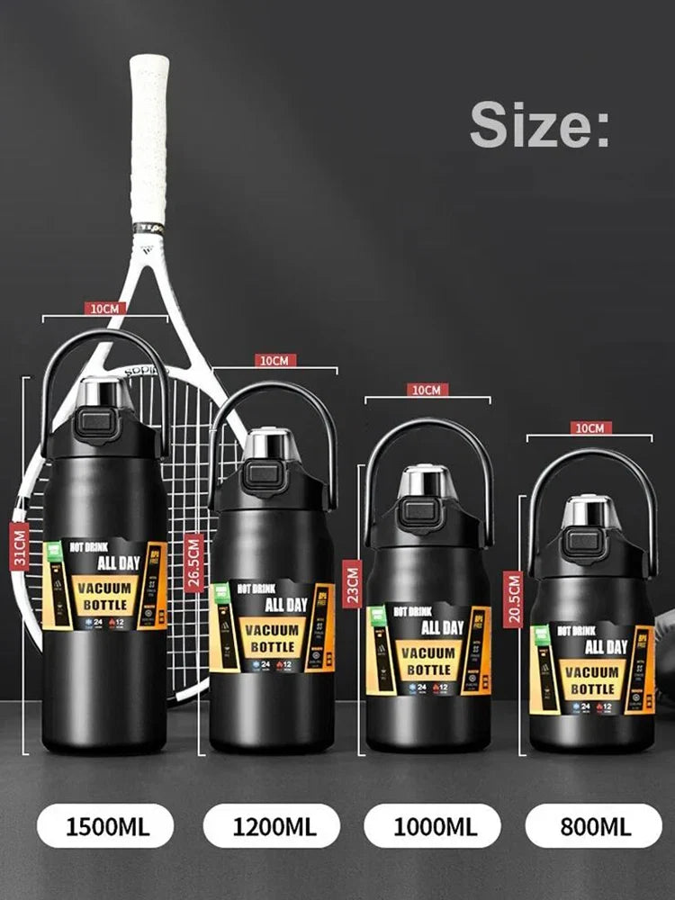 Thermos Acier Inoxydable avec Paille - 24h Chaud/Froid