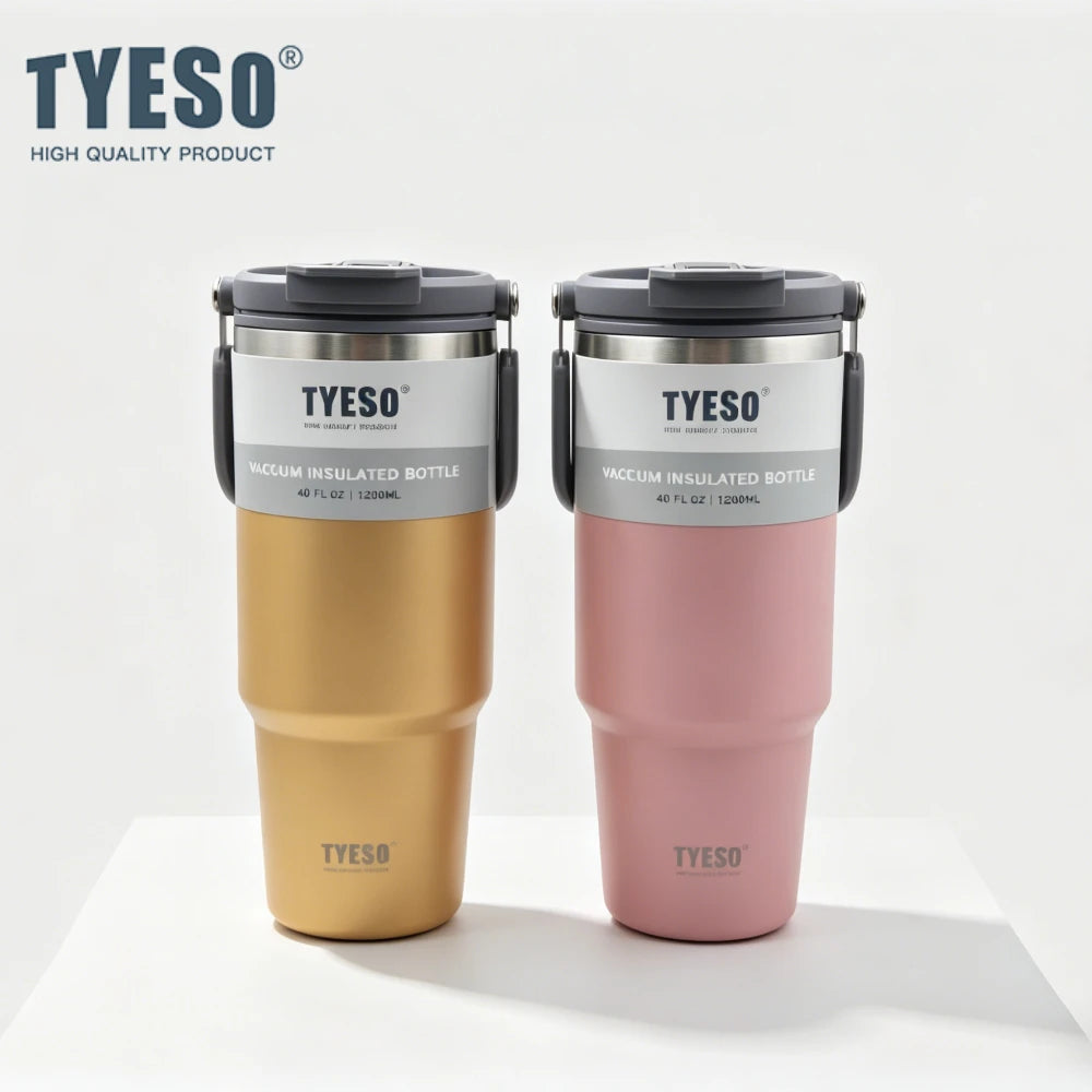TYESO Gobelet Isotherme Mat avec Poignée Ergonomique
