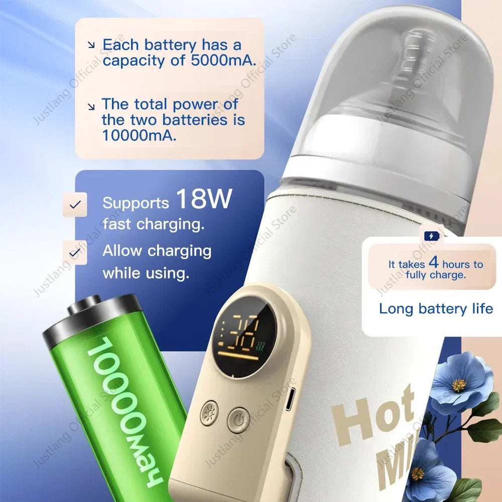 Chauffe-Biberon Nomade Tout-en-Un Haute Autonomie – Double Batterie USB