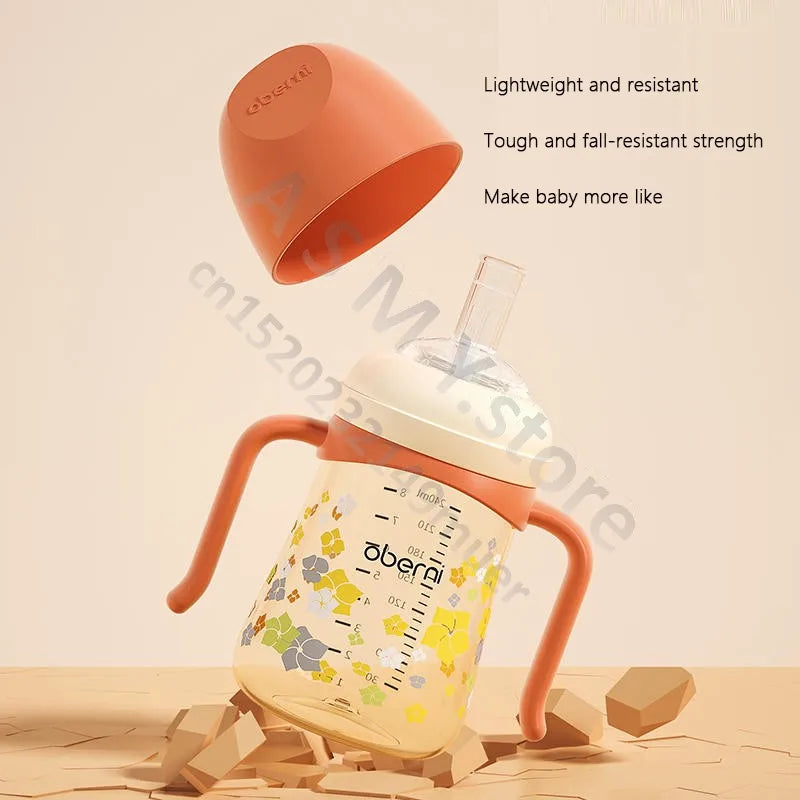 Biberon 240ML/300ML/gobelet pour enfants/gobelet d'apprentissage pour nourrissons/bouteille de lait/biberon à large alésage/12 mois +