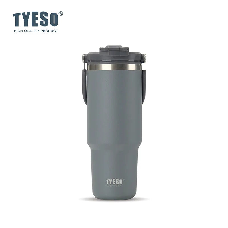 TYESO Thermos Tasse à Café avec Anse (600ml / 900ml / 1200ml)