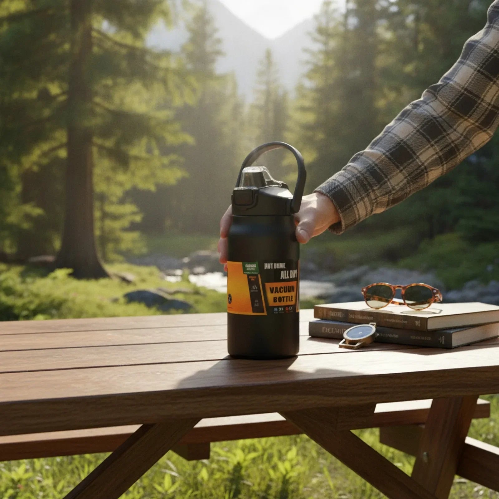 Thermos Acier Inoxydable avec Paille - 24h Chaud/Froid